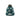 Teal custom beanie with repeated Del Taco logo and coordinating two-tone pom-pom