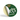 Round vinyl sticker with nature-inspired green background and partially peeled edge for effect.