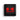 Glossy square clothing magnet with bold red custom logo on a black carbon fiber-style background.