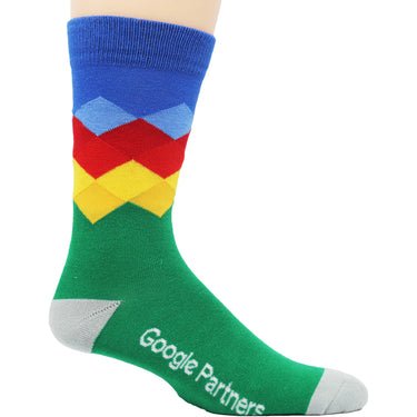 Custom Woven Dress Crew Socks